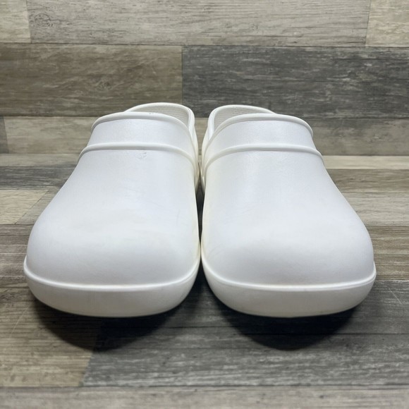 Crocs Neria Clogs Women’s Size 7 White Slip-Resistant Work Shoes 11773 - Picture 4 of 8